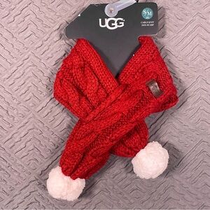 NEW UGG Dog Scarf Small/Medium Deep Red